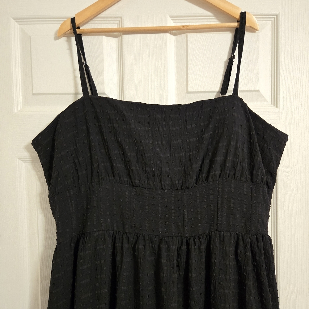 White Birch black fit and flare strappy dress size 3X - Picture 3 of 10
